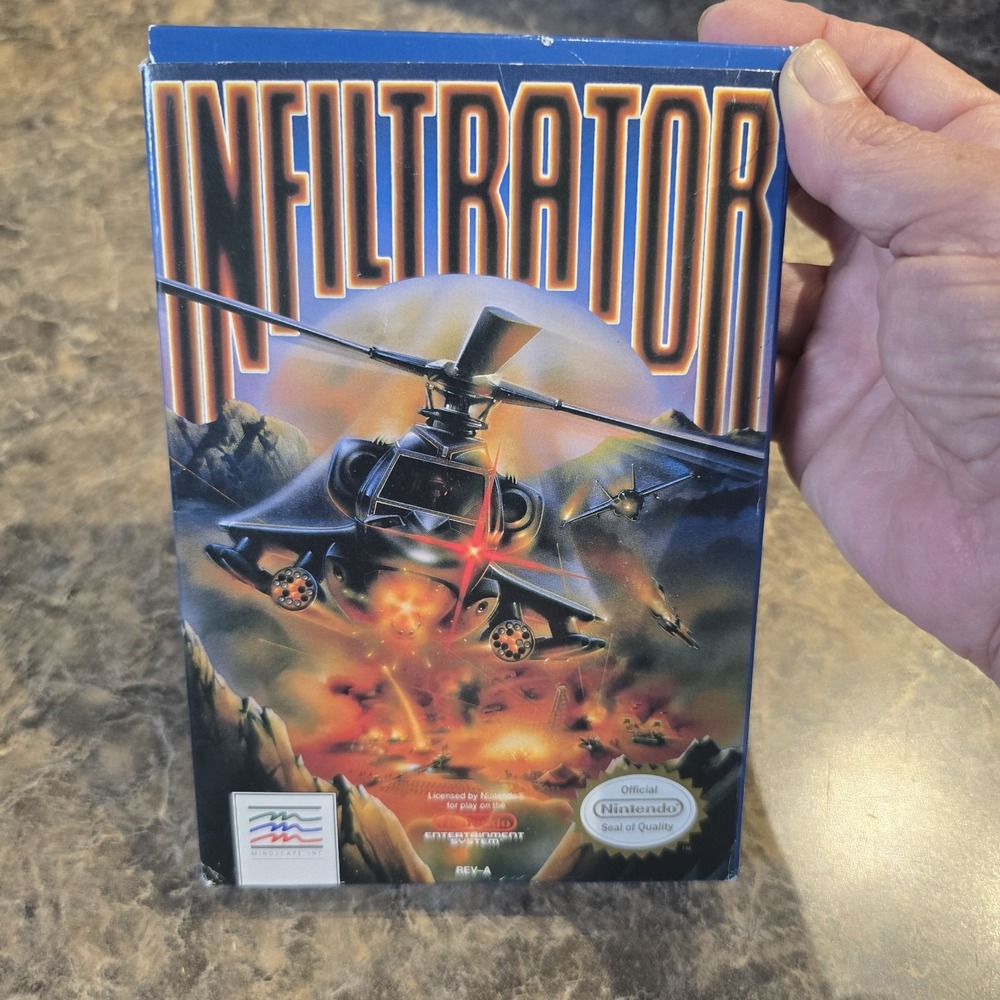 INFILTRATOR -- NES Nintendo Game Original BOX Complete CIB‎ Instructions Manual